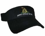 Embroidered Gadsden Tea Party Don&#39;t Tread on me Black/Yellow Snake Visor... - $11.88