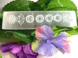 Selenite Chakra Charging Plate 6inch Charge Your Crystals Change Your Life - $21.03