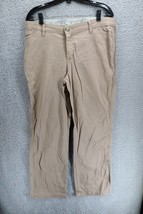 Lee Riders Jeans Tan Pockets Boot Cut Zip Close sz 12 P - $11.88