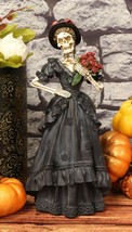 Ebros Day of The Dead Lady Bride w/ Renaissance Black Steampunk Figurine 12.5&quot;H - £32.87 GBP