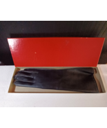 Vintage Ladies One Size Vinyl  13” Long  Black Gloves. MADE IN JAPAN. - $226.18 MXN