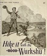 1923 Hood Wurkshu Hiking Canvas Boots Advertisement Footwear Ephemera 14... - $27.40 CAD