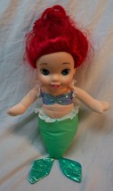 Walt Disney Little Mermaid Little Girl Ariel Mermaid 13&quot; Plush Toy Doll - £15.90 GBP