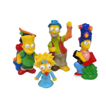 Vintage 1990&#39;s Lot Of 4 The Simpsons Homer Marge Bart + Maggie Small Figures - £17.76 GBP