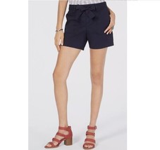 Style &amp; Co Womens 12 Industrial Blue Mid Rise Comfort Waist Shorts NWT BI38 - $24.49