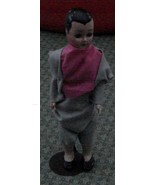 Vintage Composition 7” Boy Doll, Hand Made Clothes, With Metal Stand, GDC - $381.00 MXN