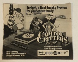 Capital Critters Print Ad Advertisement Neil Patrick Harris Bobcat Goldthw TPA19 - £4.63 GBP