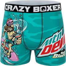 Crazy Boxers Mountain Dew Baja Blast Boxer Briefs Blue - £14.13 GBP