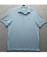 IZOD Golf Polo Shirt Mens Medium Multi Striped Short Sleeve Stretch Perf... - $557.48 MXN