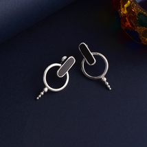 925 Sterling Silver Shine Black Onyx Earrings - £86.92 GBP