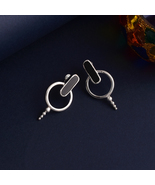 925 Sterling Silver Shine Black Onyx Earrings - £85.77 GBP