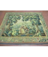 5&#39; X 6&#39; Antique Tapestry French Handmade Aubusson Weave Nature One Of A ... - £1,738.42 GBP