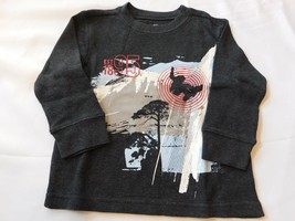 Osh Kosh B'Gosh Boy's Toddler Long Sleeve T Shirt Size Variations Black heather - $12.99