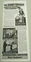 1941 Print Ad International Harvester Dairy Equipment Milkers,Coolers Chicago,IL - £9.16 GBP