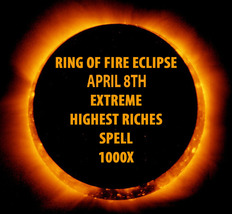 April 8TH 1000X Coven &amp; Scholars Extreme Riches Blessing Solar Eclipse Magick - £108.62 GBP
