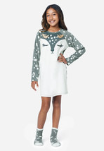 Justice Girls Critter Night Gown Sleep Shirt PJ's & Socks Medium 10 New Steel - $22.72