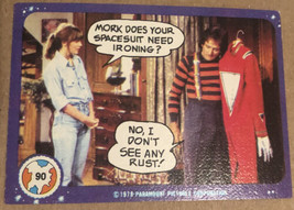 Vintage Mork And Mindy Trading Card #90 Robin Williams Pam Dauber 1978 - £1.39 GBP