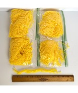 Yellow Acrylic Crafting Yarn 4 Packs of Cut Strands 8-9in - £4.47 GBP