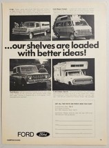 1970 Print Ad Ford F-100 Pickup Trucks,Club Wagon,Bronco,F-350 Camper Special - £10.91 GBP