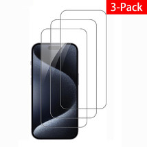 3X Tempered Glass Saver Film Screen Protector For iPhone 15 Plus Pro Max - £2.38 GBP