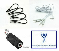 4 Conductive Rubber Loops w/ Clips + 4 Way Cable + 3.5mm Bonus Adapter - $25.67