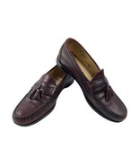Allen Edmonds Loafers Men  11 D Maxfield Shoes Brown Red Woven Leather T... - $512.33 MXN