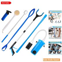 7PC Hip Surgery Recovery Kit for Seniors Assisting Mobility in Blue and ... - $61.33