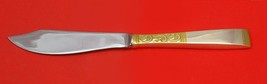 Golden Scroll by Gorham Sterling Silver Fish Knife Individual HHWS Custom 8 1/4&quot; - £70.60 GBP