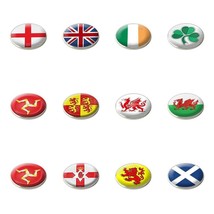 National Flag Golf Ball Marker By Asbri. Wales, England, Scotland, Ireland, Uk - £2.75 GBP