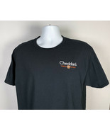 Cheddar&#39;s Scratch Kitchen Embroidered T Shirt Mens Large Black - £17.34 GBP