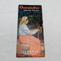 Oconaluftee Indian Village Cherokee North Carolina Brochure - £12.57 GBP
