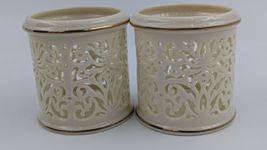 Lenox Pierced Votive Tea light Candle Holder Set Of 2 - NWOT image 4