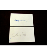LONNY FREY BILLY HERMAN BROOKLYN DODGERS SIGNED AUTO VINTAGE INDEX CARD ... - €25,78 EUR