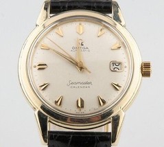 Orologio Vintage Omega Ω Seamaster Calendar Automatico In Oro 14k Con Data - $1,777.55