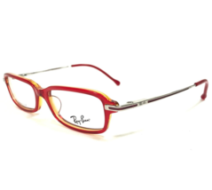 Ray-Ban Kids Eyeglasses Frames RB1510T 3524 Clear Red Orange Silver 46-16-125 - £43.85 GBP