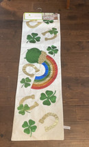 Storehouse Table Runner Irish Theme Clover St Patrick’s Day Horseshoe Ra... - £27.91 GBP