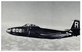 McDonnell F2H 2 Banshee Fighter US Navy Airplane Postcard - £4.70 GBP