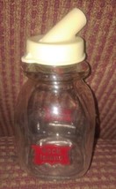 Rock Island Lines Half Pint Creamer Milk Glass Bottle Railroad  - $65.44