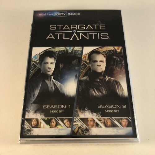 Primary image for STARGATE ATLANTIS - SEASONS 1 & 2 (DVD, 10 DISCS) Sci-Fi - NEW SEALED