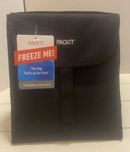 PackIt Lunch Bag Re Usable Black PKT-PC-GEN Built in Ice Packs BPA Free - $20.10