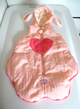 Zapf Baby Doll Annabell Sleeping Bag Bunting w/Bunny Rabbit Ears for 18&quot; Doll - £14.91 GBP