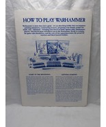Warhammer Fantasy 4th Edition How To Play Pamphlet - $19.79