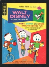 Walt Disney Comic Digest #49 1974-Huey, Dewey & Louie Back To School-Donald-M... - $60.14