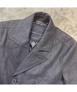 Tommy Hilfiger Wool Blend Peacoat Double Breasted Jacket Gray Mens M - $102.57 CAD