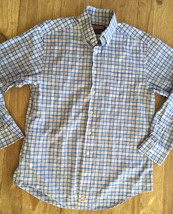 Vineyard Vines Mens Long Sleeve Light Blue Plaid Murray Shirt Size Small - £30.37 GBP