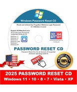 2025 Windows Password Reset CD • Reset in 3 Min. Win 11, 10, 8, 7, Vista... - $371.51 MXN