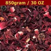 Dried Hibiscus 850Grams Organic Flowers Tea Loose Leaf Roselle Herb كركدية - £24.26 GBP