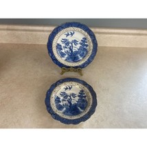 Vintage Booths England Real Old Willow Patt. No. 9072 Set Of 2 Saucers - $14.84