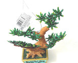 Kurt Adler Blue Bonsai Tree Ornament Rooted in Love - £8.15 GBP