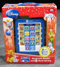 Disney Pooh Aladdin Dumbo Nemo 101 Dalmatian Book Set + Electronic Me Reader Ex - £23.97 GBP